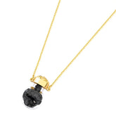 PINGENTE GARRAFINHA ZEN DOURADO COM PEDRINHAS